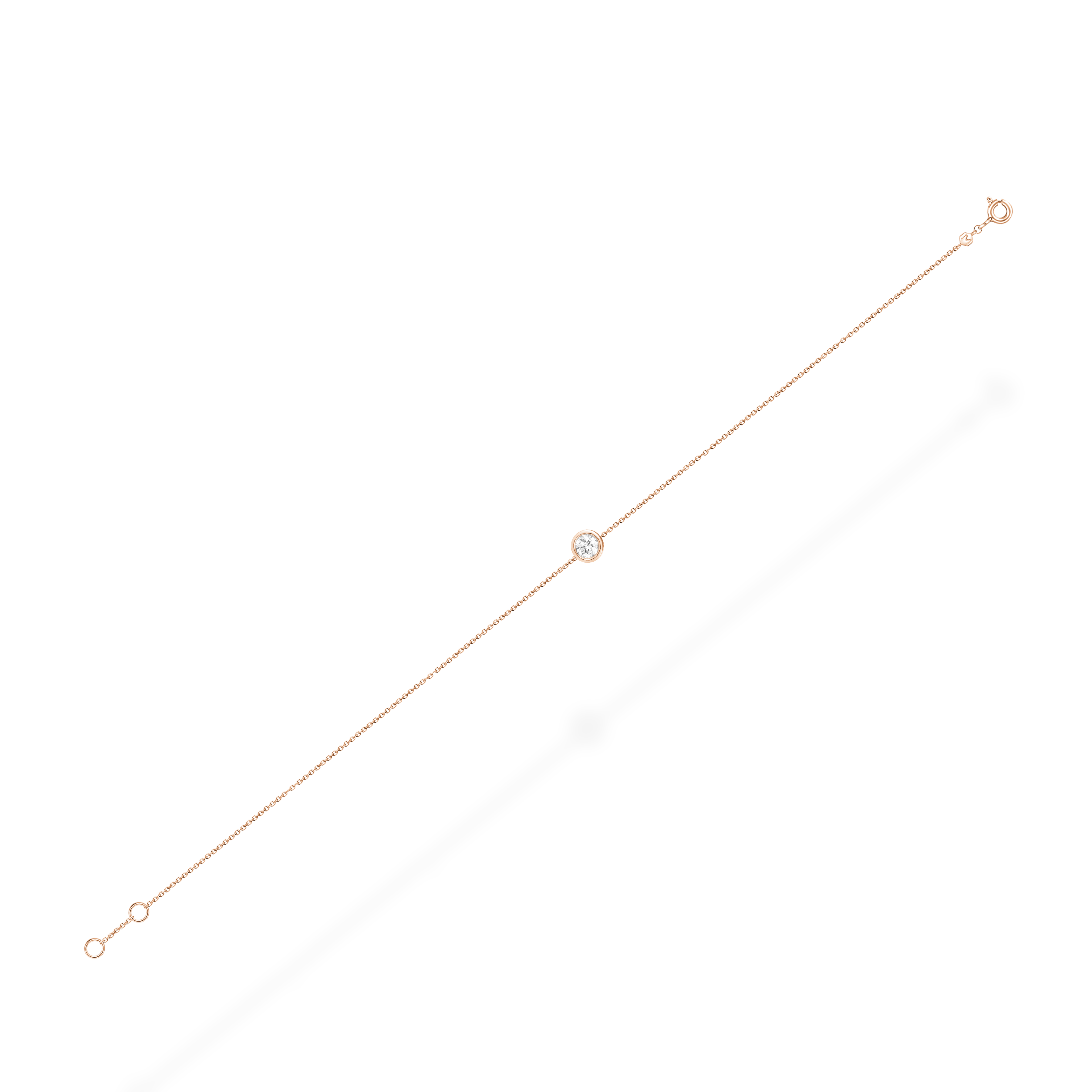 Bezel diamond bracelet